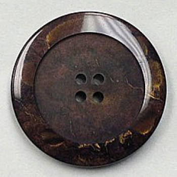 1187-Dark Brown Marbled Button, 6 Sizes